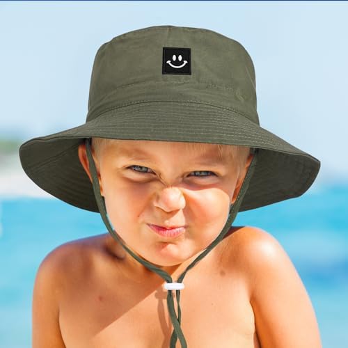 Baby Toddler Sun Hat, Kids Summer UPF 50+ Foldable Beach Bucket Hat - Image 3
