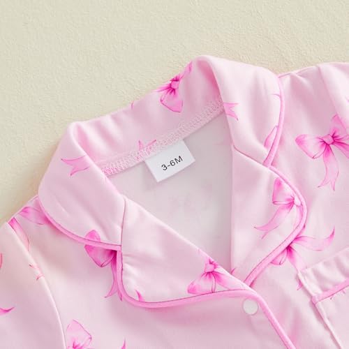 Kuriozud Baby Girl Boy Romper Pajamas Onesie Short Sleeve Button Down Pjs - Image 6