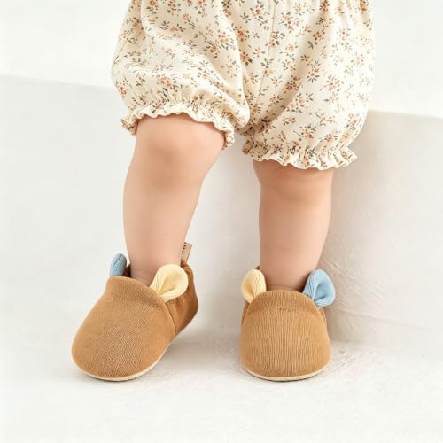 Jastore Baby Girls Booties Newborn Infant Shoes Cozy Soft Warm Cotton Boots - Image 2
