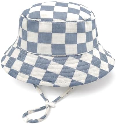 Baby Sun Hat Infant Toddler Summer Cotton Yarn Beach Bucket Hat by DANMY