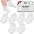 GOTS Organic Cotton Blend Ankle Toddler Socks 6M-12M-2t-3t-4t-5t Baby Gift by MothersChoice