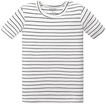AVAUMA Stripe Pattern Baby Boys Girls Pajama Set Kids Toddler Snug fit Ribbed - Image 4