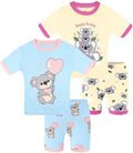 DAUGHTER QUEEN Girls Summer Pajamas Set 4 Pieces 100% Cotton Sleepwear Size 18 by DAUGHTERQUEEN