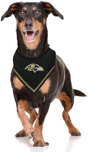 Pets First NFL Baltimore Ravens TIE Bandana, Size Small/Medium. Dog Bandana - Image 5