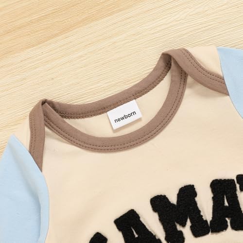 GRNSHTS Newborn Baby Boy Romper Coming Home Outfits Letter Print Bodysuit - Image 5