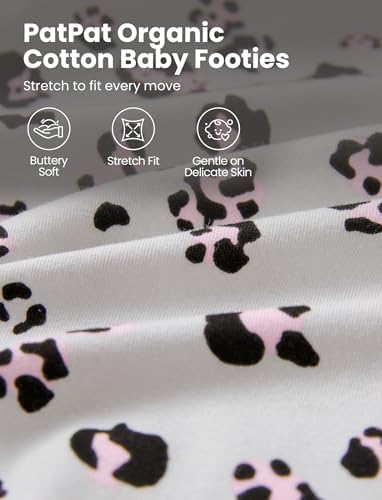 PATPAT Organic Cotton Baby Footie Pajamas - Image 4