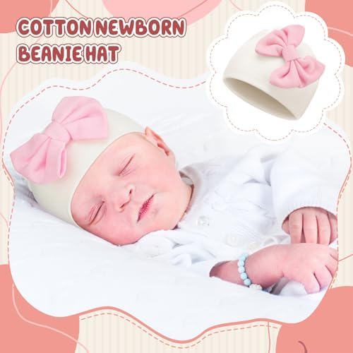 Cuffbow 4 Pcs Preemie Hats Baby Cap - Image 6