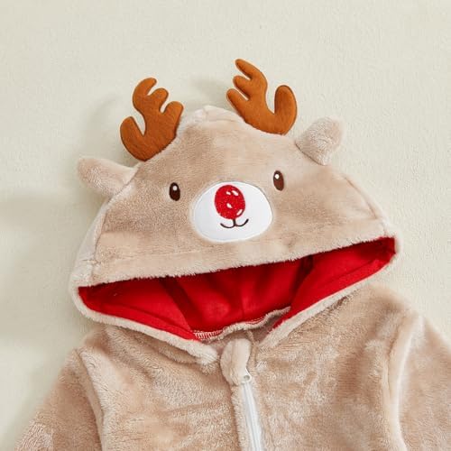 Fall Baby Clothes Newborn Boy Girl Hoodie Romper Long Sleeve Jumpsuit Winter - Image 4