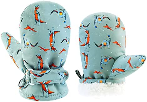 BAVST Toddler Waterproof Mittens Fleece Lined Baby Boys Girls Winter Warm Glove by BAVST