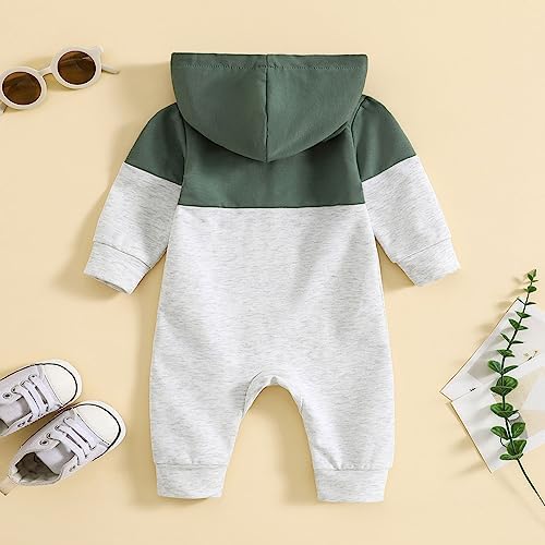 Fall Baby Clothes Newborn Boy Girl Hoodie Romper Long Sleeve Jumpsuit Winter - Image 3