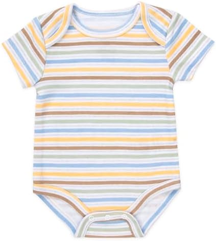 Baby Essentials Baby Boys 5 Piece Bodysuit Set - Image 4
