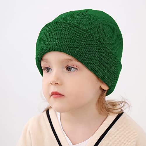 DOOVID Toddler Beanie Kids Warm Knit Beanie Hat Baby Boys Girls Knit Caps - Image 3