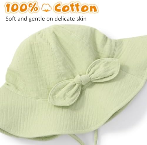 Baby Sun Hat Infant Toddler Girl Kids Sun Protection Beach Bucket Hats - Image 5