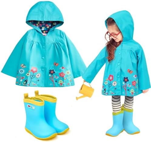 Twistover 2 Pcs Toddler Raincoat Boot Set by Twistover