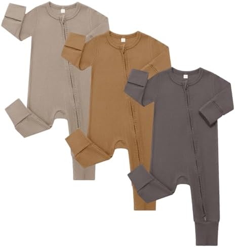 Bafeicao 3 Pack Baby Boy Girl Rompers by Bafeicao