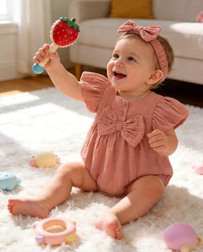 Vibebox Baby Girls Clothes Summer One-sies Romper Outfit Preemie-18 Months - Image 3