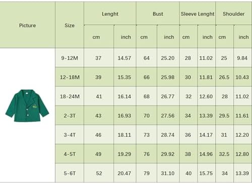 Baby Boy Jacket Toddler Golf Clothes Long Sleeve Lapel Button Down Top Infant - Image 7