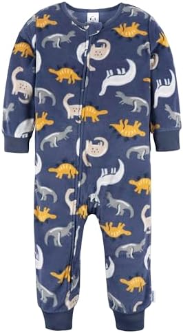 Gerber Baby Boys 3-Pack Fleece Footless Pajamas - Image 4