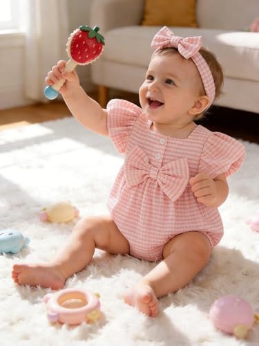 Vibebox Baby Girls Clothes Summer One-sies Romper Outfit Preemie-18 Months - Image 3