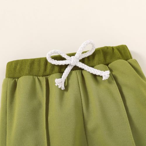 YOUNGER TREE Baby Clothes for Girls Boy Solid Color Hoodie and Sweatpants - Image 4