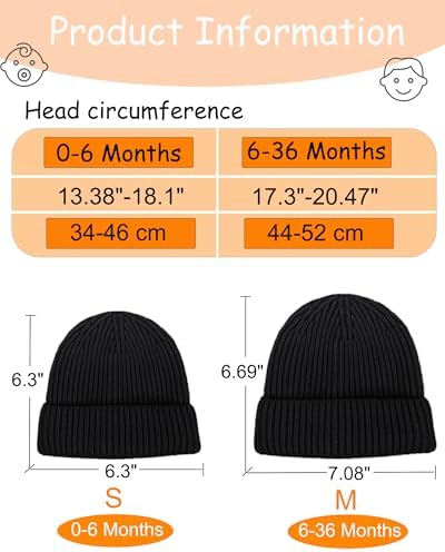 vidsel Toddler Beanie Baby Hat Boys Girls Beanies Wool Warm Kid Winter Hat - Image 2