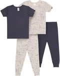 MODERNMOMENTS Baby Viscose 4-piece Tight Fitting Pajama Sets by ModernMomentsbyGerber