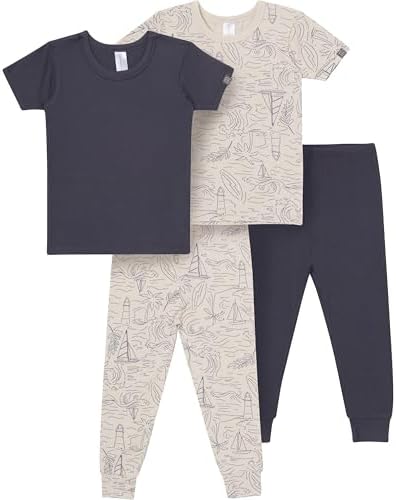 MODERNMOMENTS Baby Viscose 4-piece Tight Fitting Pajama Sets by ModernMomentsbyGerber