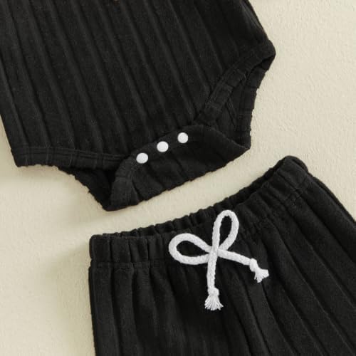 Giraropa Newborn Baby Boy Clothes Rib Knit Romper Jumpsuit Solid Sweater - Image 6