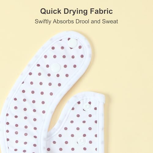 Waterproof Baby Bibs for Boys & Girls Soft and Absorbent Bandana Drool Bibs Set - Image 7