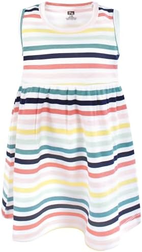Hudson Baby Infant and Toddler Girls Cotton Dress and Cardigan Set - Image 4