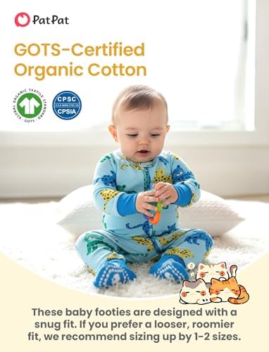 PATPAT Organic Cotton Baby Footie Pajamas - Image 2