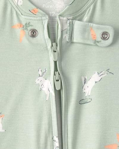 Carter's Baby Girls' Purelysoft 1-piece Pajamas - Image 3