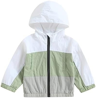 Toddler Baby Girl Windbreaker Jacket Zip Up Hoodie Long Sleeve Sweatshirt by Emmababy