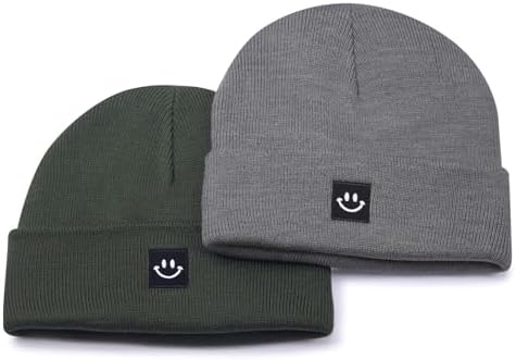 MaxNova 2 Pack Baby Beanie Fleece Lined Knit Toddler Hat - Image 2
