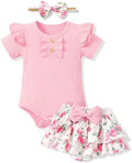 HONGTEYA Baby Girl Clothes Set Newborn Infant Summer Outfits by HONGTEYA