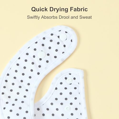 Waterproof Baby Bibs for Boys & Girls Soft and Absorbent Bandana Drool Bibs Set - Image 5