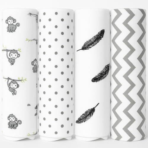100% Muslin Swaddle Blankets, Baby Swaddling Blankets by Rajlinen
