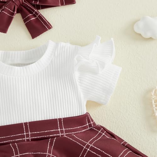 Giraropa Newborn Baby Girl Clothes Smocked Bubble Romper Dress + Socks + - Image 5