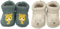 2 pairs Cute Knit Animal Baby Booties by Unknown