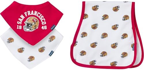 Gerber Baby Nfl Team Bandana Bibs and Burp Cloth Set by Gerber