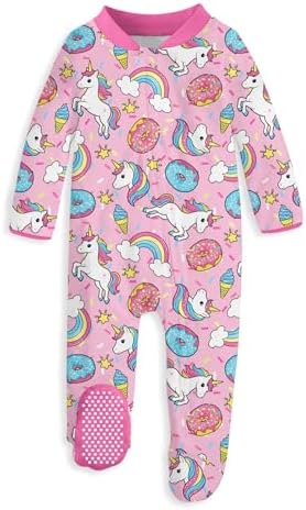 uideazone Baby Girls Footed Pajamas, Zip Sleeper by uideazone