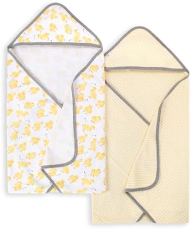 Burt's Bees Baby Infant Hooded Towels, Unisex Bath Essentials, measures 29" x by BurtsBeesBaby
