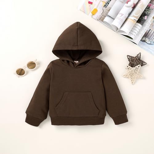 YOUNGER TREE Baby Clothes for Girls Boy Solid Color Hoodie and Sweatpants - Image 4