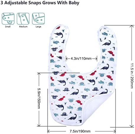 Hakochia Waterproof Baby Bibs Organic Cotton Super Soft and Absorbent - Image 4