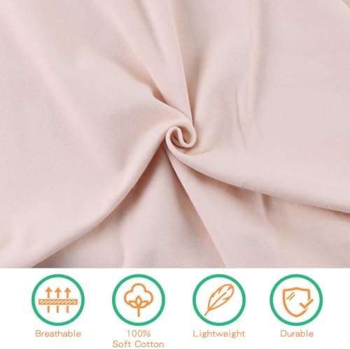 PESAAT Cotton Baby Swaddle Hat Set Newborn Infant Hats Receiving Blankets - Image 4