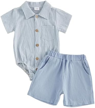 PUHHAPIEY Baby Boy Gentleman Wedding Outfit Dress Romper Suspender Pants | 0 3 by PUHHAPIEY