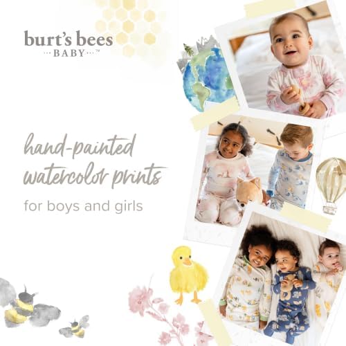 Burt's Bees Baby Boys' Organic Cotton, Sleep and Play Footed Pajamas | Easy zip - Image 9