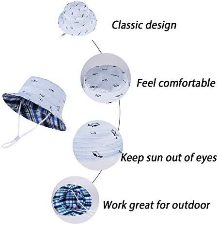 LANGZHEN Sun Protection Hat for Kids Toddler Boys Girls Wide Brim Summer - Image 5