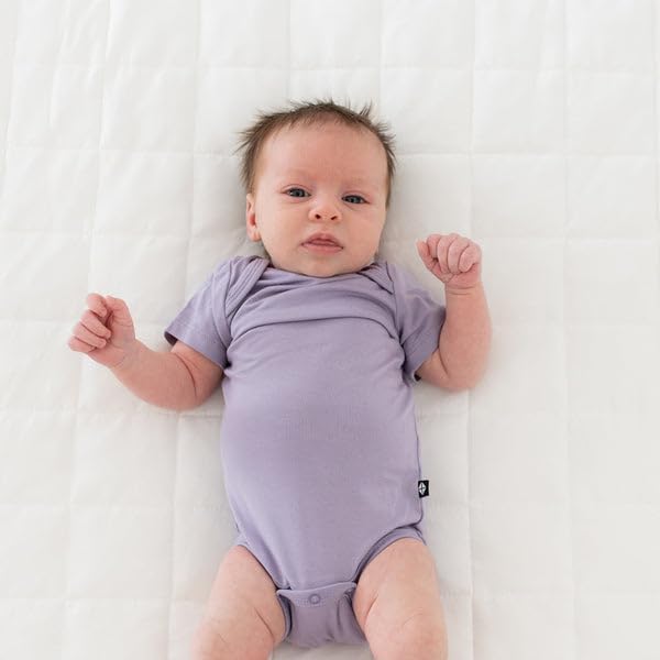 KYTE BABY Short Sleeve Baby Bodysuit, Buttery Soft Rayon Made From Bamboo - Image 3