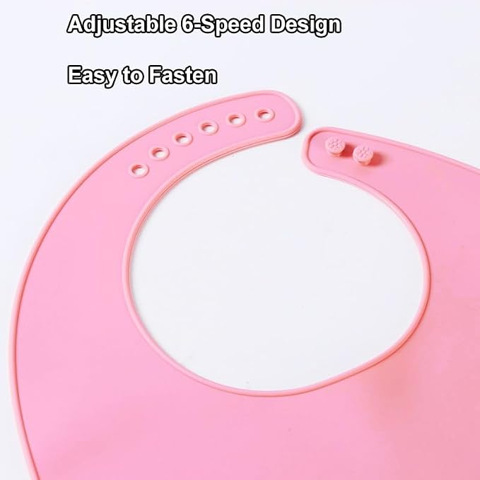 Silicone Adult Bib, Adjustable and Washable Bib - Image 9